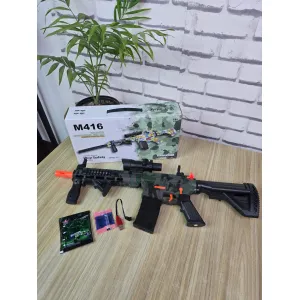 M416 Electric Toy Gun – Automatic Gel Ball & Soft Bullet Blaster with Scope