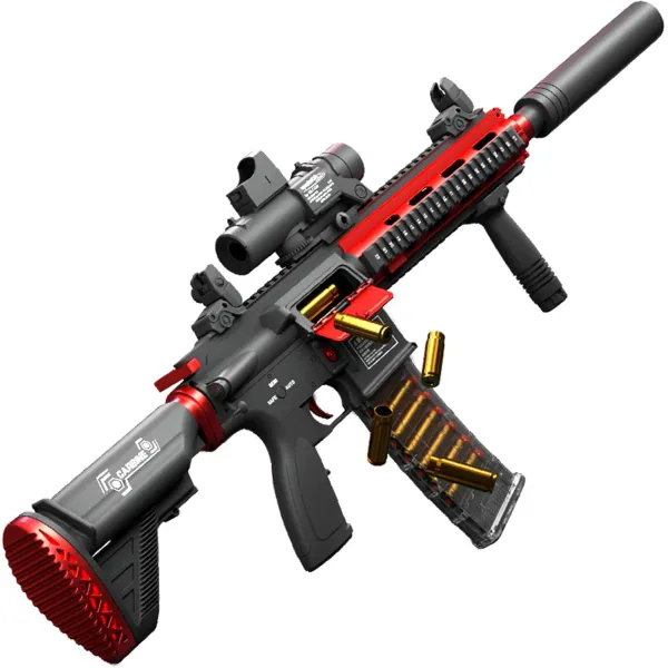 M416 Shell-Ejecting Toy Blaster – Realistic Tactical Foam & Gel Ball Gun with Accessories