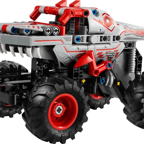 LEGO Technic Monster Jam ThunderROARus Pull-Back (42200) – 2-in-1 Dinosaur-Inspired Monster Truck Toy – Realistic Engineering Building Set for Boys and Girls Ages 7+