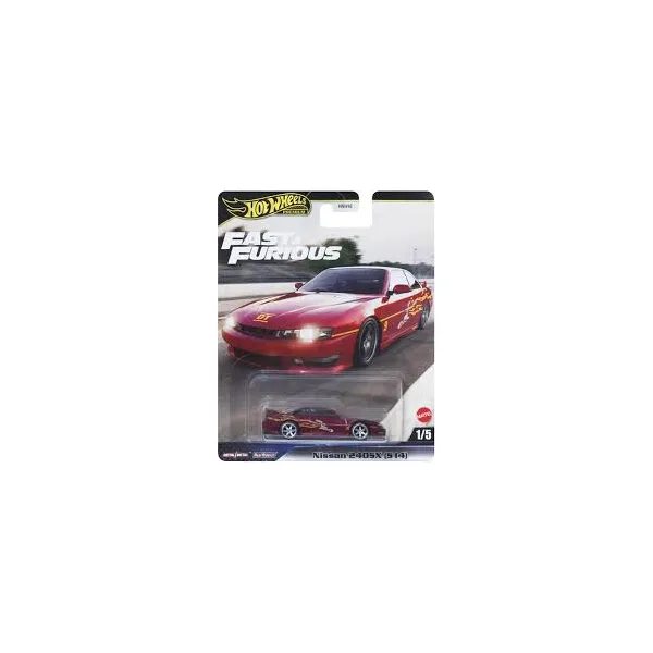 Hot Wheels Premium Nissan 240SX (S14) – Fast & Furious 1:64 Die-Cast Car (HNW46)