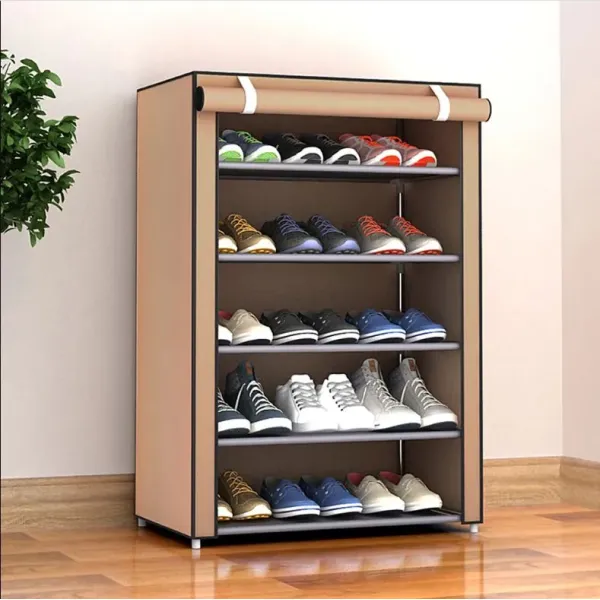 Shoes Storage Racks - Shoe Storage Organizer - Shoe Rack & Storage Shelves With Zipped Doors - 6 layers