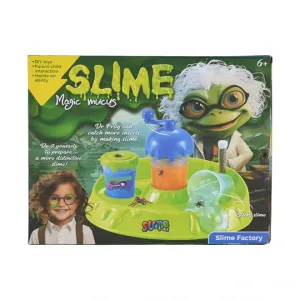 Dr. Frog’s Magic Slime Factory Kit – Ultimate DIY Slime Making Science Set for Kids – Includes Neon Colors, Mix-ins, and Lab Accessories – Creative STEM Activity for Boys & Girls Ages 6+