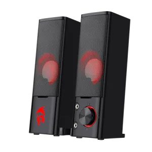 Redragon GS550 Orpheus PC Gaming Speakers, 2.0 Channel Stereo Desktop Soundbar, Compact Dual-Mode Computer Speakers with RGB LED, USB Powered, Volume Control, 3.5mm Audio for PC, Laptop, Monitor