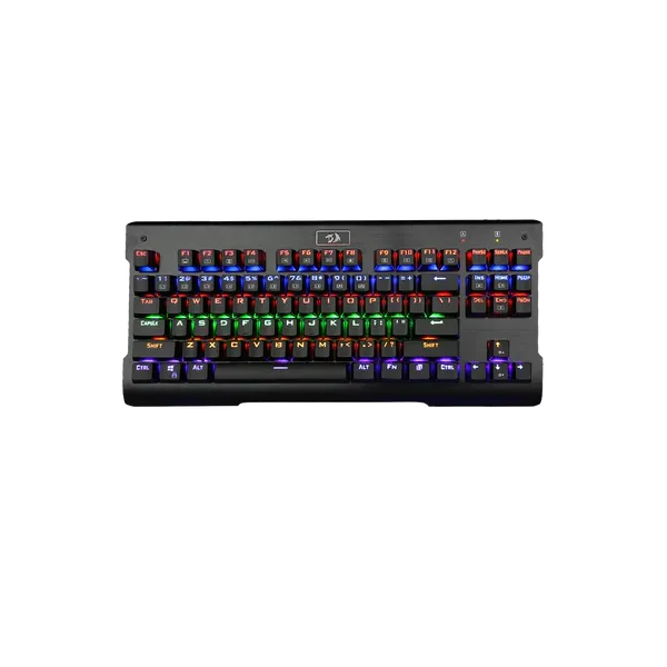 Redragon K561-R Mechanical Gaming Keyboard, 87-Key Tenkeyless (TKL) Wired Keyboard with LED Backlit, Anti-Ghosting Keys, Durable Metal Panel, Compact Mechanical Keyboard for PC & Laptop