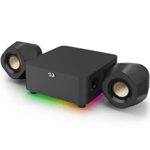 Redragon GS590 KAIDAS PRO Gaming Speakers, 2.0 Channel Stereo Desktop Speakers with RGB LED Backlight, Enhanced Bass, USB Powered Soundbar with Volume Control for PC, Laptop, Monitor