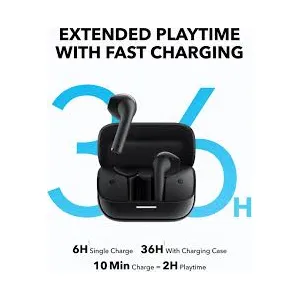 Anker Soundcore K20i Semi-In-Ear True Wireless Earbuds with 36H Playtime and 13mm Drivers Black