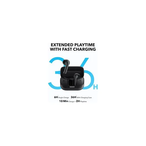 Anker Soundcore K20i Semi-In-Ear True Wireless Earbuds with 36H Playtime and 13mm Drivers Black