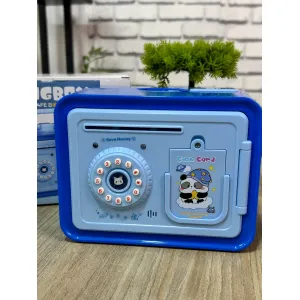 Kids' Electronic ATM Piggy Bank – Pink Fingerprint & Password Money Safe Box