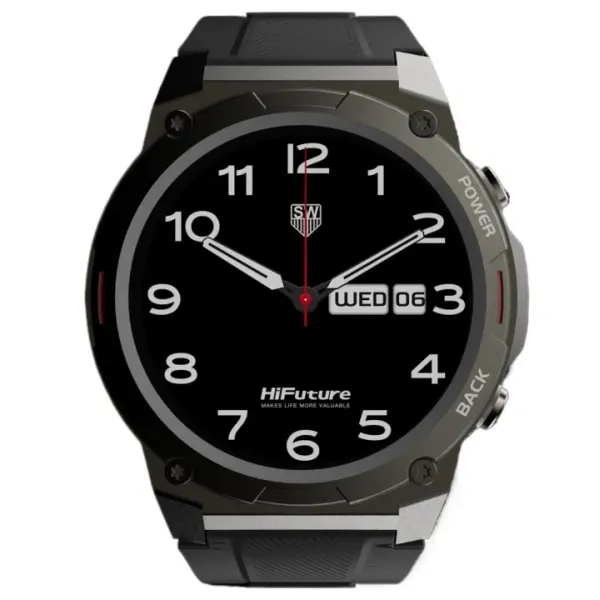 HiFuture FutureGO MIX2 Smartwatch | 1.43″ AMOLED Display | Bluetooth Calling | 12 Days Battery | Sports Watch