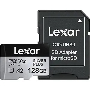 Lexar Professional SILVER PLUS microSDXC UHS‑I Card 128GB