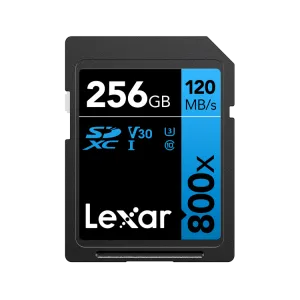 Lexar High‑Performance 800x SDHC / SDXC UHS‑I Card BLUE Series 128GB