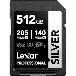 Lexar Professional SILVER SDXC UHS‑I Card 512GB