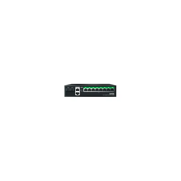 NETIS GIGABIT POE SWITCH 8-Port Gigabit PoE 2 Gigabit Uplink 2SFP P112GS