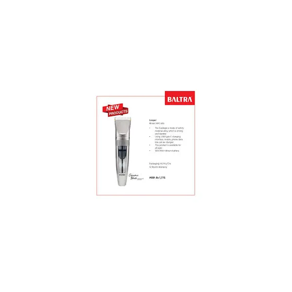 BALTRA Hair Trimmer | Looper | 1200 mah Battery | Ceramic Blade | Type C charging | 12 months warranty