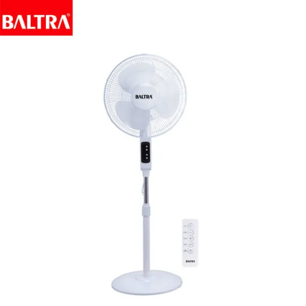 BALTRA Stand Fan Super Fast+ 16 inch osciliation Fan 3 speed control Low noise operation With remote 24 months warranty