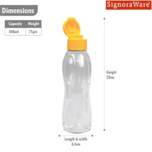 Fliptop Aqua Drop Water Bottle | 500 ml