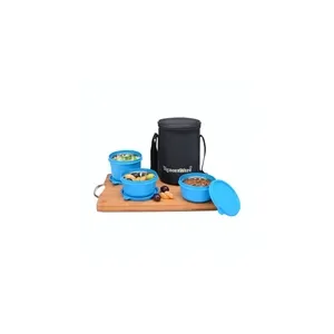 Signoraware Lunch Box | Microwave Safe | Office Series | Set of 3