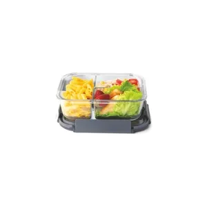 Signoraware Lunch Box | Slim Glass | 3 Partitions