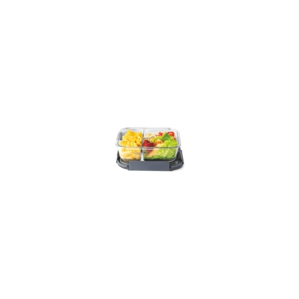 Signoraware Lunch Box | Slim Glass | 3 Partitions