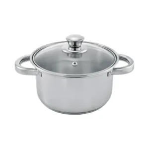Belly Casserole With Glass Lid 16cm 2Ltr