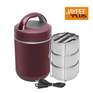 Jaypee Plus Hottline Electric Lunch Box – 3 Stainless Steel Containers