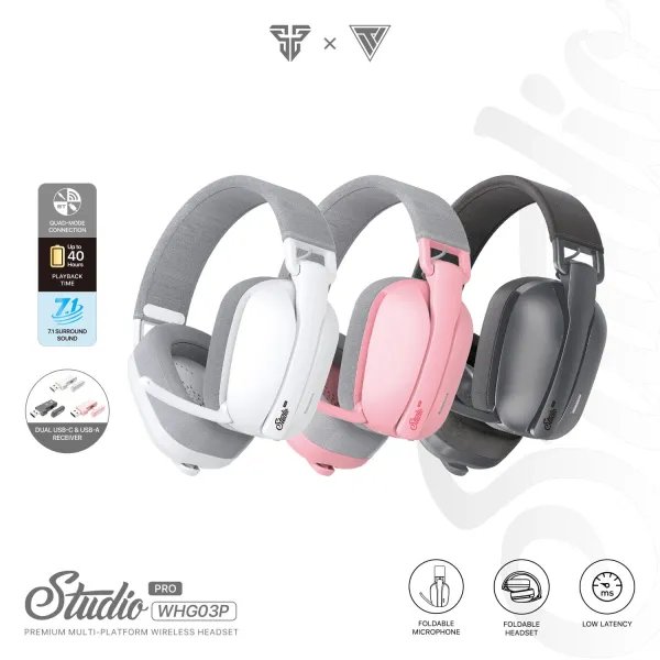 WHG03P STUDIO PRO GAMING HEADSET Color option Black,Pink,White