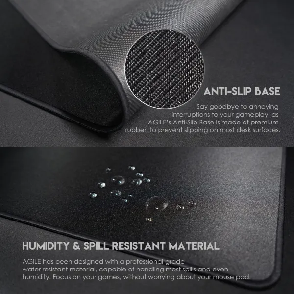 AGILE MP453 Gaming Mousepad | Speed Edition | 450×350×4mm | Water‑Resistant Surface