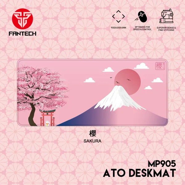 ATO MP905 Sakura Edition Deskmat | 900×400×4mm | Water‑Proof Surface