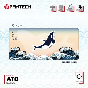 MP905 Kujira Nami Desk Mat | XL Deskmat | 900×400×4mm | Durable & Artsy
