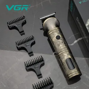 VGR V‑962 Professional Pro Self Haircut Hair Clipper | Digital Display | 1200mAh Battery | 200‑Minute Runtime