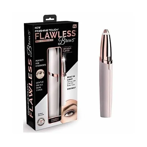 FLAWLESS BROWS Eyebrow Hair Remover | Painless Precision Trimmer | Portable & Everyday Use