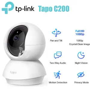 TP Link Tapo C200 Pan Tilt Home Security WiFi CCTV Camera 1080P 2-Way Audio