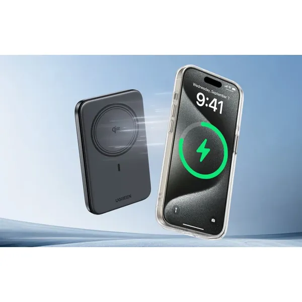 UGREEN Magnetic Qi2 30W 10000mAh Power Bank | MagSafe Snap‑On | Dual Wired & Wireless Fast Charging