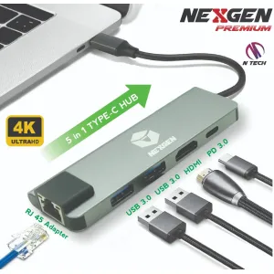 NexGen Type C Hub (5 in 1)