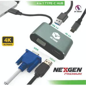 NexGen Type C Hub (4 in 1)