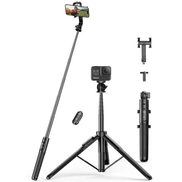 UGREEN Selfie Stick Tripod with Bluetooth Remote (15062) | 3‑in‑1 Versatile Design | Extendable to 150 cm