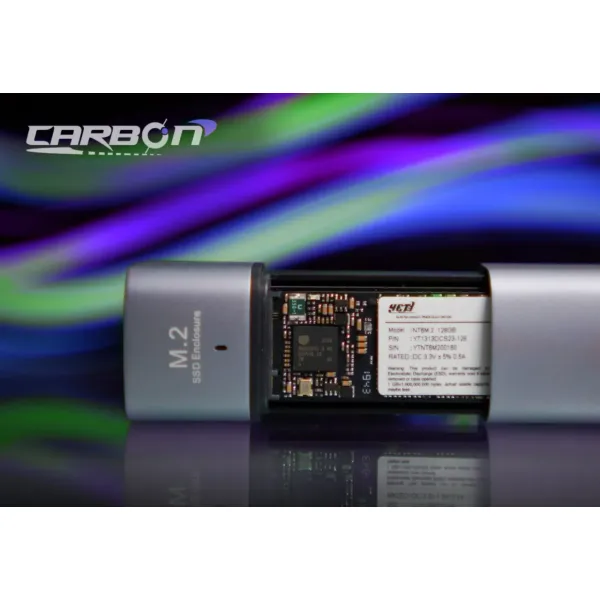 Carbon M.2 enclosure cover