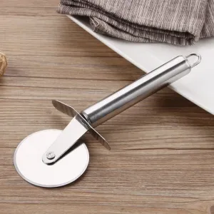 Stainless Steel Pizza Pastry Cake Slicer Cutter Wheel Roll