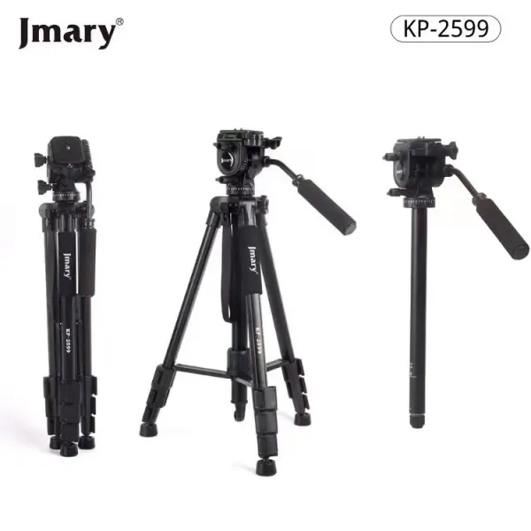 Jmary Kp-2599 Professional Aluminum Tripod For DSLR Camera Video, Photo Tripod