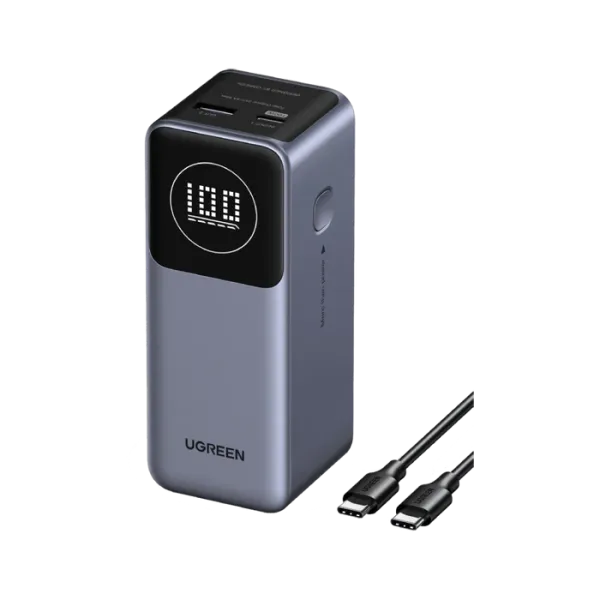 UGREEN Nexode 12000mAh 100W Power Bank | Compact Travel Charger | Smart Digital Display