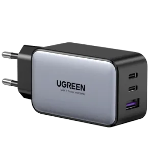 UGREEN Nexode 65W GaN Charger | 3‑Port Wall Charger | Compact & Safe