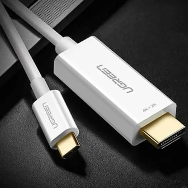 UGREEN USB‑C to HDMI Cable (1.5m, White) | 4K Display | Plug & Play