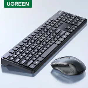 UGREEN 104‑Key 2.4G Wireless Keyboard and Mouse | Ergonomic Design | Office & Home Use