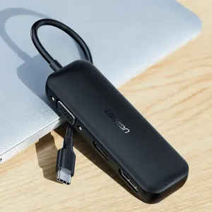 UGREEN USB‑C to VGA + HDMI + DP Converter | Triple Display Options | 4K Support