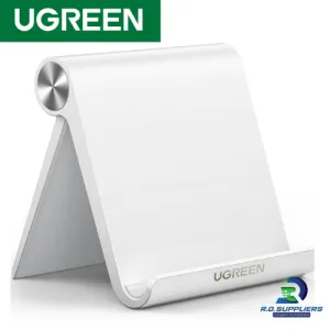 UGREEN Multi‑Angle Adjustable Portable Stand for iPad / Mobiles | Foldable | Universal Compatibility Pearl White