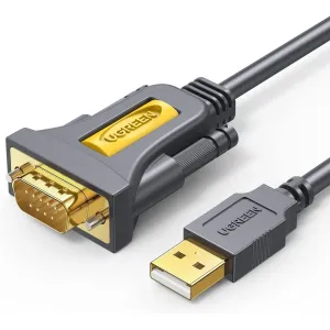 UGREEN USB to RS232 Adapter Serial Cable DB9 Male 9 Pin with PL2303 Chipset RS-232 Converter Cable