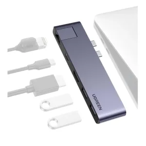 UGREEN Dual USB‑C to Multi‑Port Converter | High‑Speed | Professional Connectivity