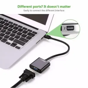UGREEN Mini DisplayPort to VGA Converter | Full HD | Plug & Play