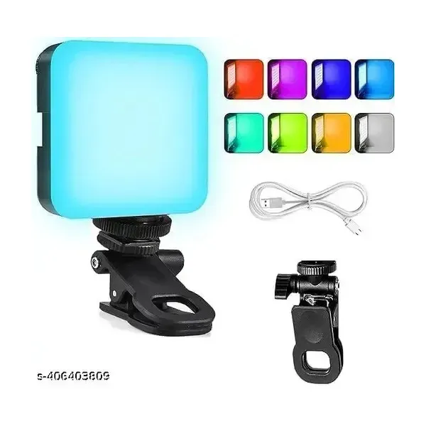RGB Pocket LED Selfie Light for Mobile Phone Laptop Clip Ring Flash Fill Video Photo Ringlight Photography Lamp