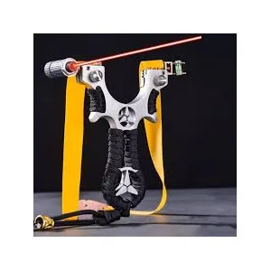 Laser Slingshot with Double Bands & Laser Sight | Resin Hunting Slingshot